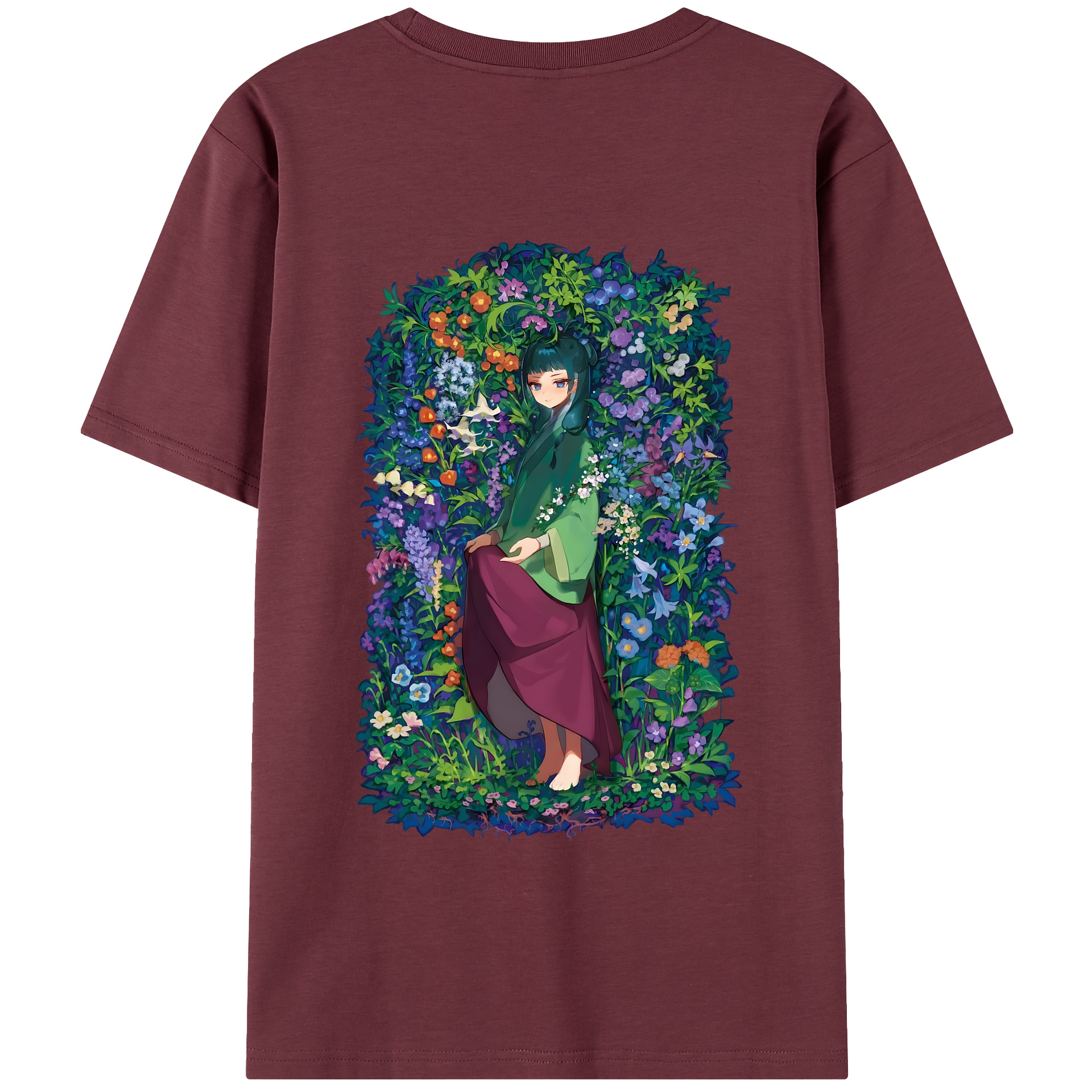 （画像用） 薬屋のひとりごと The Apothecary Diaries 綿100％半袖Tシャツ（背面プリント）